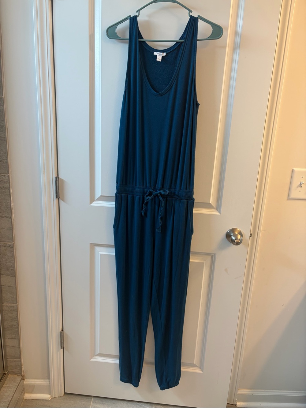 Lot of 2 - Grey and Teal Sleeveless Jumpsuits